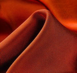 Podšívka keprové vazby šanžán oranžovočerná