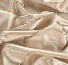 Satén taft pružný béžová