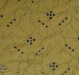 Krajka madeira květinový vzor zelená