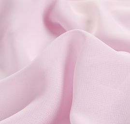 Šifon jednobarevný hladký pastel lila fialový