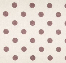 Satén tisk puntík čokoládově hnědý