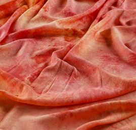 Viskozová batika růžovočrvená