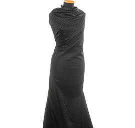 Brokát plastický geometrický vzor černý