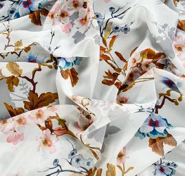 Žoržet variace kimono style motiv pnoucích se květů