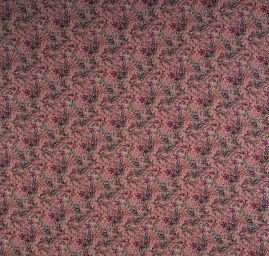 Žoržet paisley motiv starorůžový