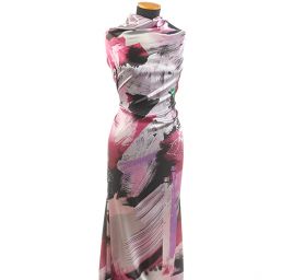 Atlas vzor květin/fantazie starorůžová