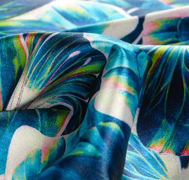 Atlas motiv motýl modrý