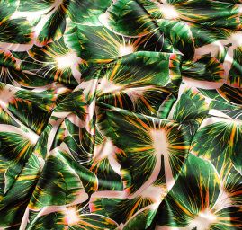 Atlas motiv motýl zelený