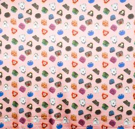 Atlas motiv společenské večerní kabelky pastel růžová