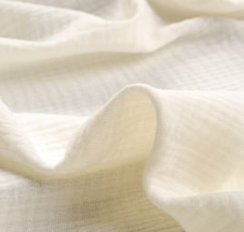Bavlněný mušelín dvojitá gázovina smetanový