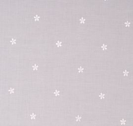 Vyšívaná látka madiera drobné květy bílá