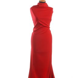 Kostýmový žoržet pružný červený