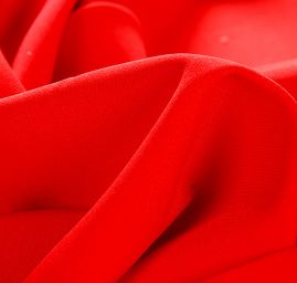 Kostýmový žoržet pružný červený