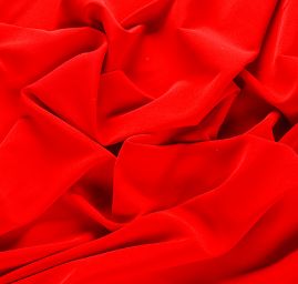 Kostýmový žoržet pružný červený