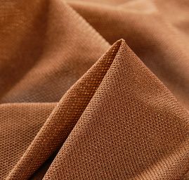 Pružný tyl hnědý lesklý