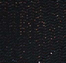 Úplet s modrofilaovými flitry černý podklad