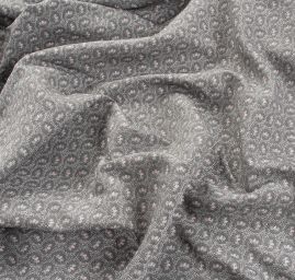 Brokát nepružný drobné květy šedostarorůžová