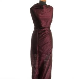 Šantung jednobarevný tmavě vínový