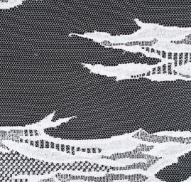 Krajka abstrktní motiv bílá