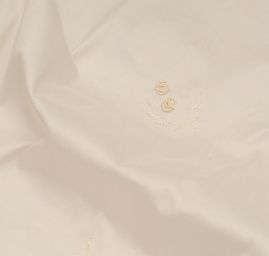 Vyšívaný šantung drobné květy smetanový