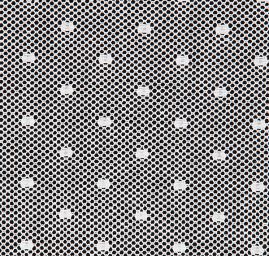 Tyl vyšívaný puntík slonová kost