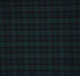 Kostýmová látka viskoza směs kostky zelená/modrá
