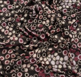 Letní bavlněná pletenina vzor kolečka