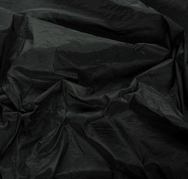 Taft paměťový žakár proužky černý