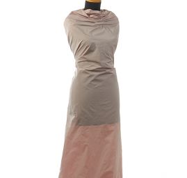 Taft žakár puntíkovaný růžový