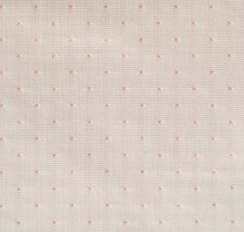 Taft žakár puntíkovaný růžový