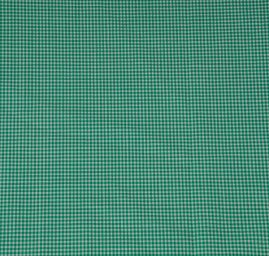 Bavlněná látka oboustranná kostka zelenobílá