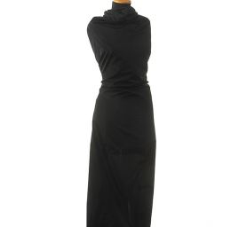 Taft hladký černý