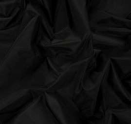 Taft hladký černý