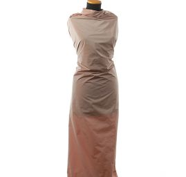 Taft hladký rezavěhnědobílá