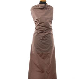 Taft hladký pevnější starorůžový/šedý