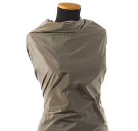 Taft hladký jemný béžovohnědý