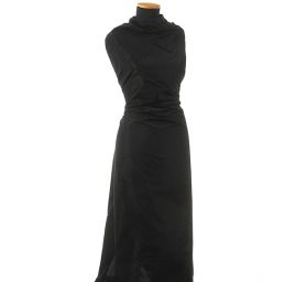 Taft hladký černý