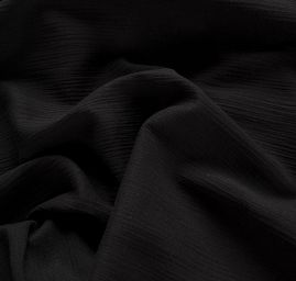 Bavlněný etamín kreš černý 