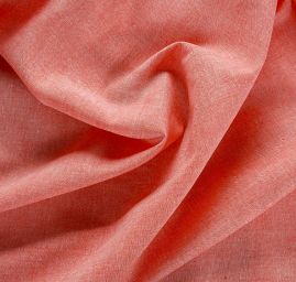 Len směs s bavlnou červenobílý