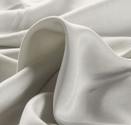 Cupro šatová látka šedá