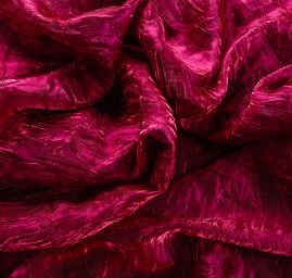 Lamé šatová látka kreš fuchsiová tmavá