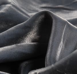 Lamé šatová látka antracit šedá