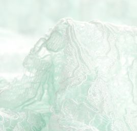 Jemná krajka vzor květy v barvě mint