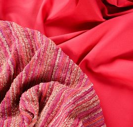 Kostýmová látka viskoza směs fuchsiová