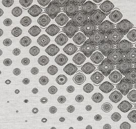 Pletenina úplet geometrický vzor slonová kost 