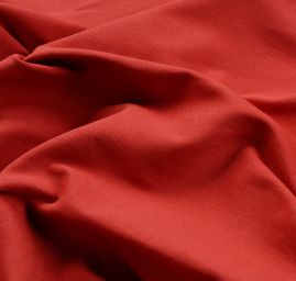 Bavlněná kostýmová látka cihlově červená II.jakost