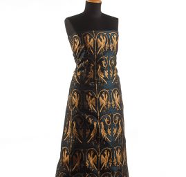 Replika historické látky Arras  tyrkys/zlatý