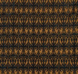 Replika historické látky Arras  tyrkys/zlatý