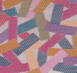 Brokát geometrický motiv šedý