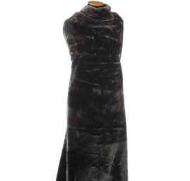 Imitace kožešiny nízký vlas tmavě šedý